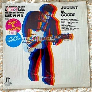 Chuck Berry Vinyl. Jonny B. Goode. Rare. Plastic and price still on. 1972. Retro